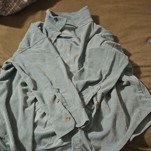 Light Blue Corduroy Shirt